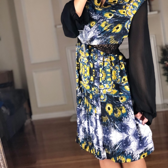 Nicole Richie Peacock Design Career Dress, Size 6 - Picture 3 of 8